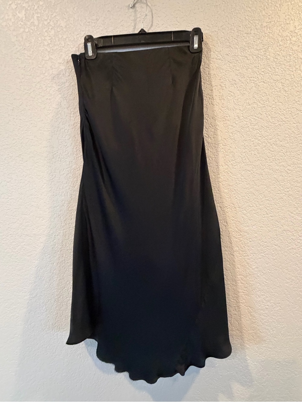 Wilfred Black Satin Midi Slip Skirt